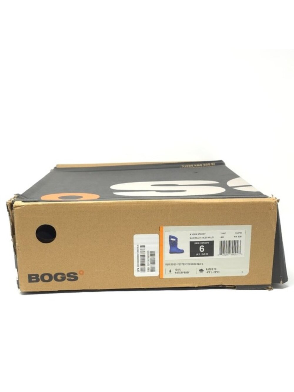 Bogs York Spooky Print Blue Waterproof Rain Boots Kids Little Kid - Picture 13 of 13